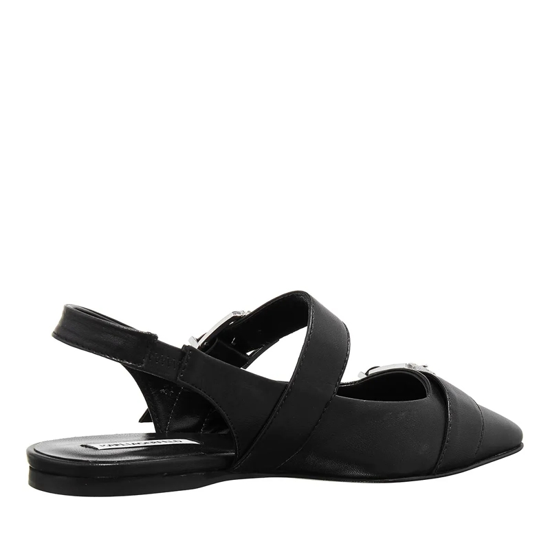 Karl Lagerfeld Pumps Konnie Double Strap Pump Black Lthr w/Silver(Image 3)