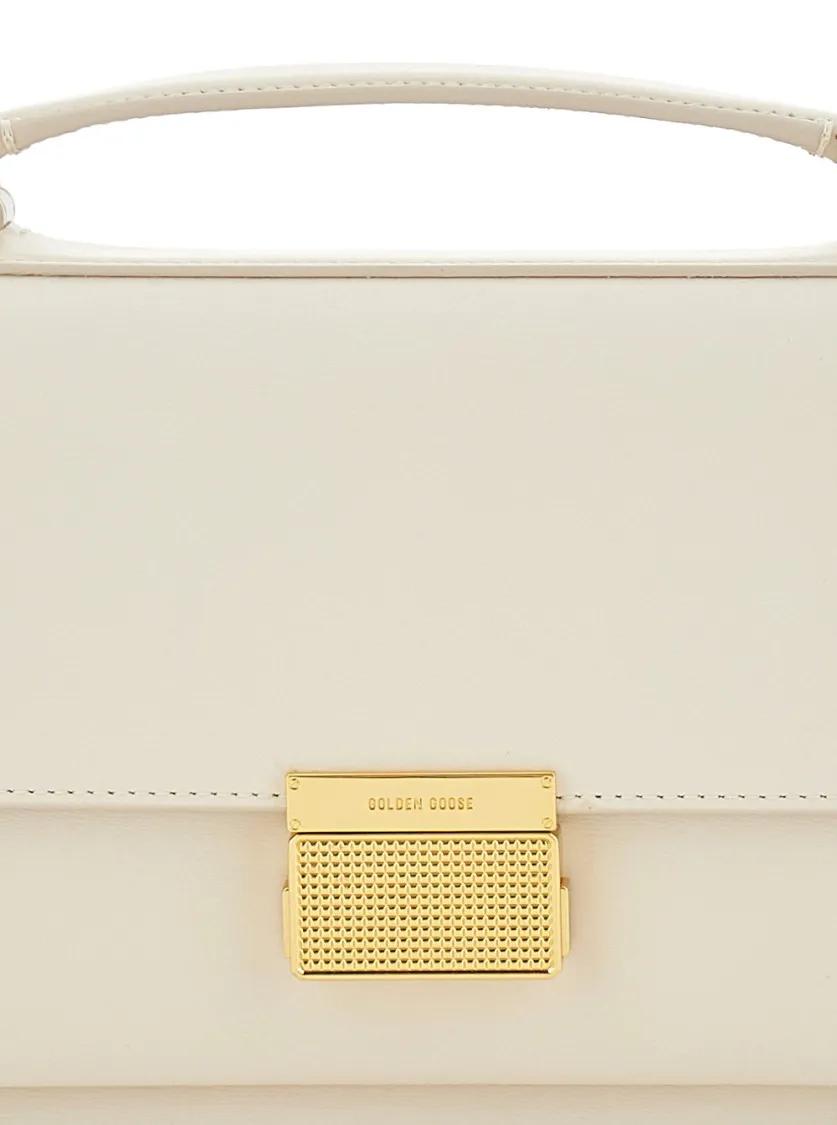 Golden Goose Palmellato leren tas met gouden details Beige Dames