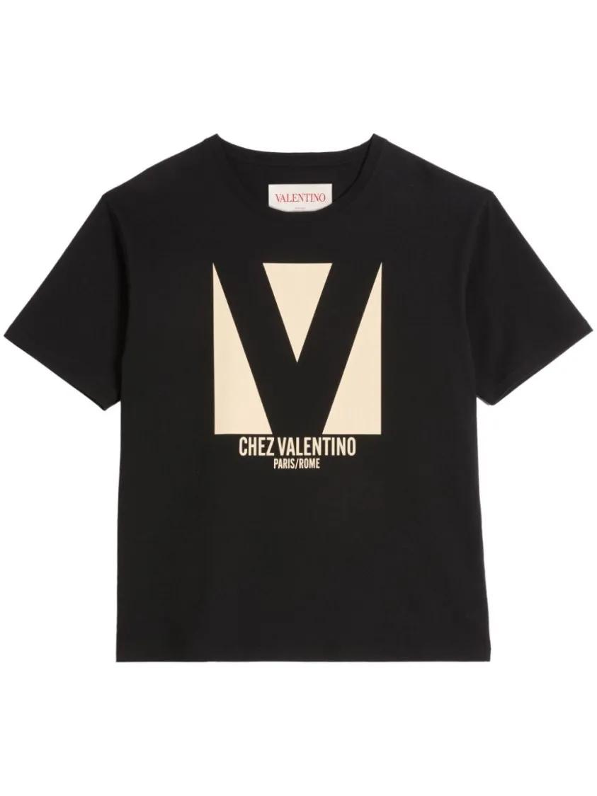 Thumbnail - Valentino Garavani - Chez T-Shirt - Größe M - schwarz