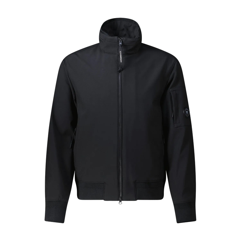 CP Company Jacke Übergangsjacke aus Soft Shell schwarz