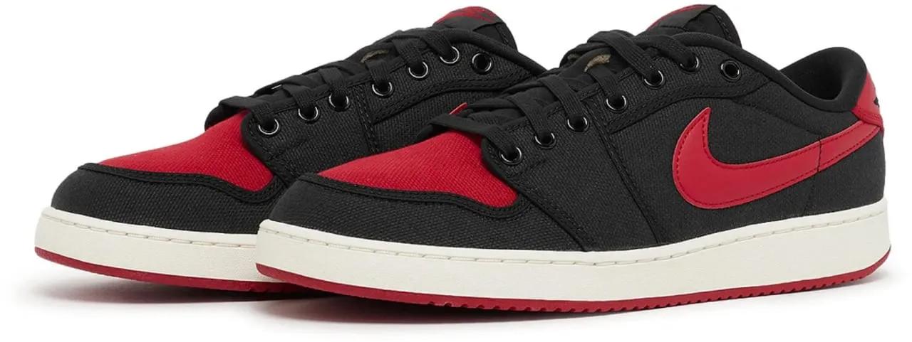 Thumbnail - Nike Low-Top Sneaker - Air Jordan 1 Ko Low Qs 'bred' Sneakers - Gr. 42,5 (EU) - in Schwarz - für Damen