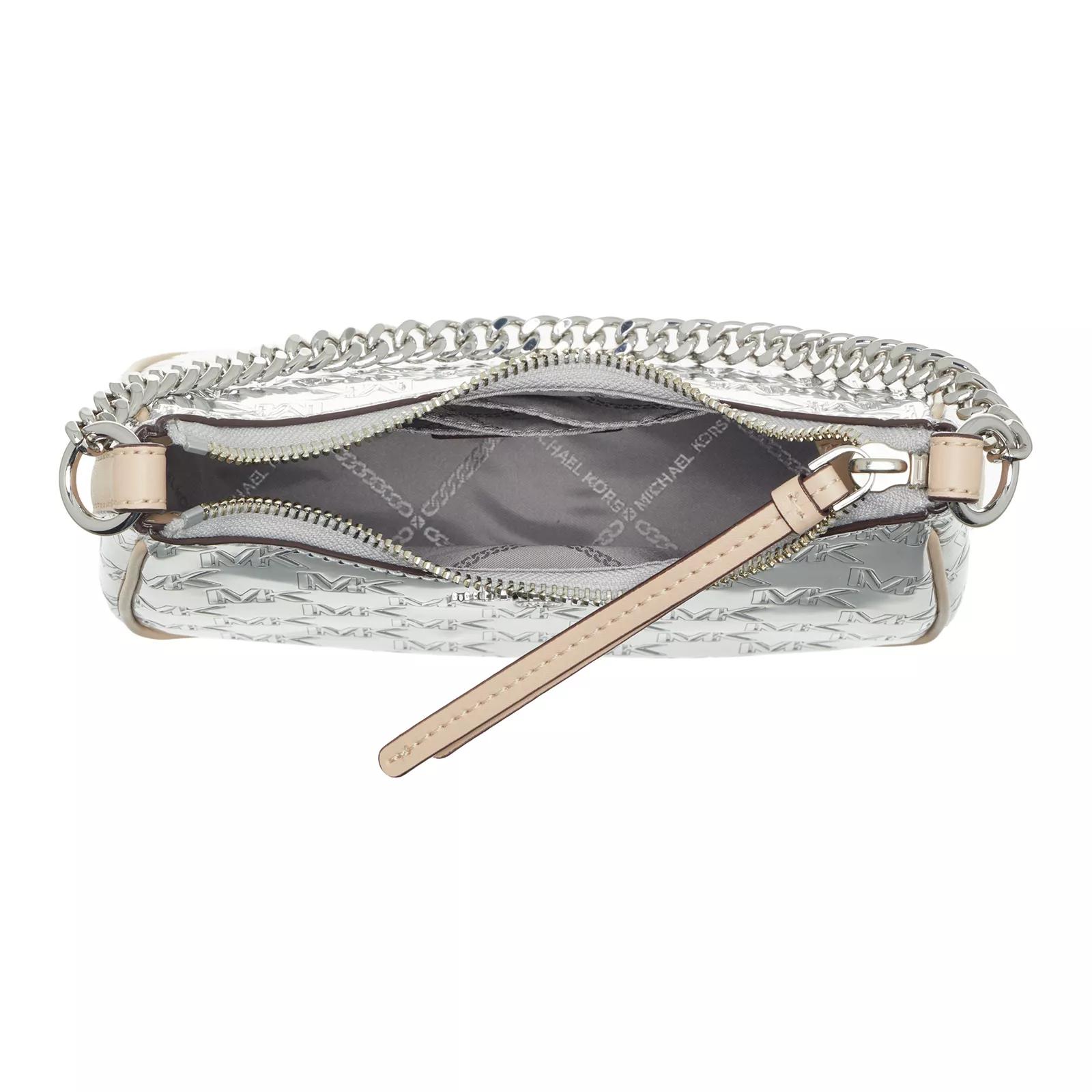 Michael Kors Pochettes Jet Set Charm Small Chain Pouchette in zilver