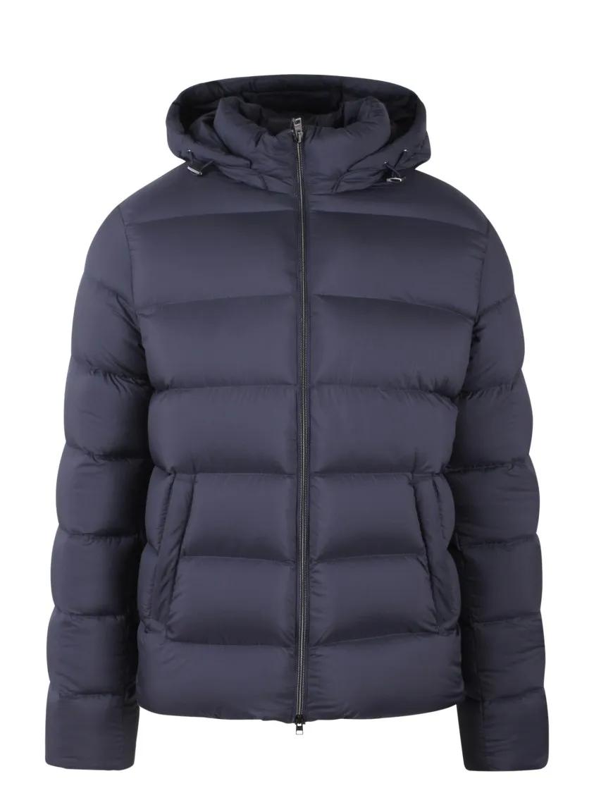 Herno - Hooded Padded Jacket - Größe 46 - blau