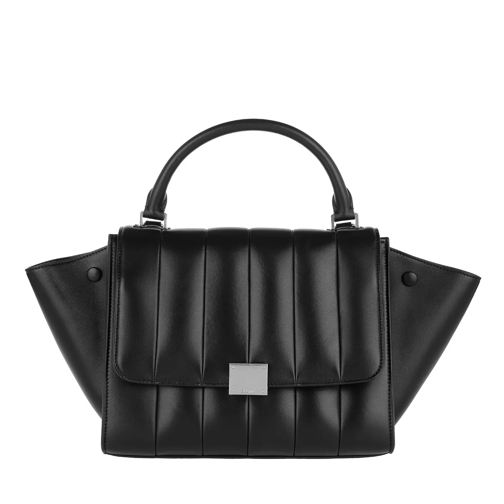 Celine Small Quilted Trapeze Tote Black Rymlig shoppingväska