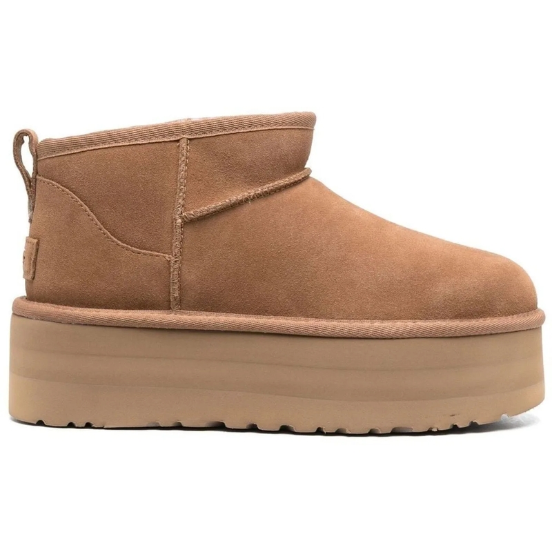UGG Winterboots Classic Ultra Mini Platform Chestnut Boot Braun