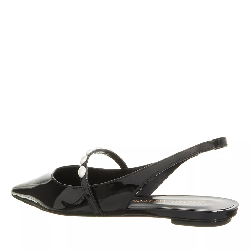 Stuart Weitzman Ballerinas Emlia Pearlita Slingback Flat Black(Image 2)