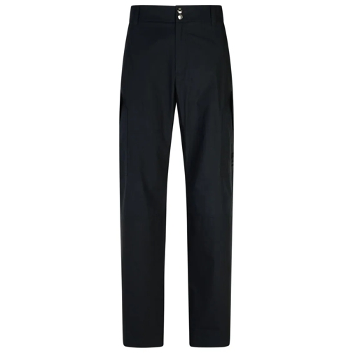 Versace Black Cotton Trousers Black 