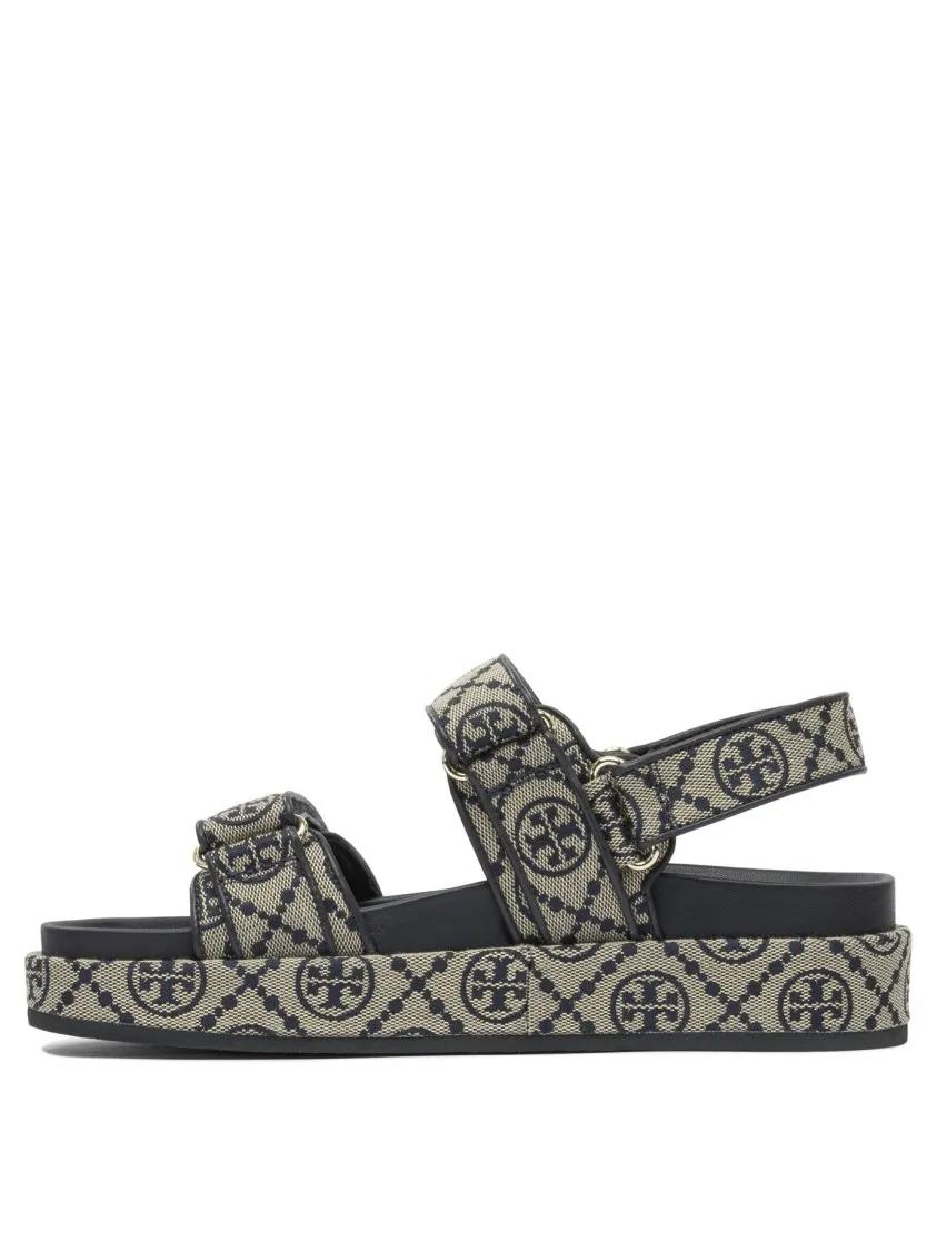 Thumbnail - Tory Burch Sandalen - Kira Sport Sandals With Adjustable Straps - Gr. 9 - in Grau - für Damen