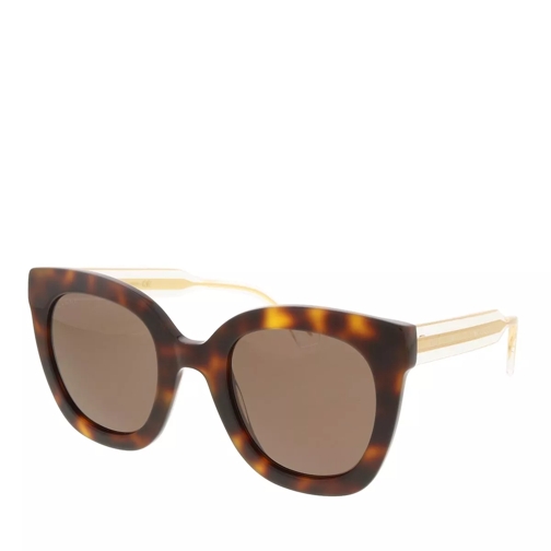 Gucci GG0564Sn-002 51 Woman Acetate Havana-Crystal-Brown Solglasögon