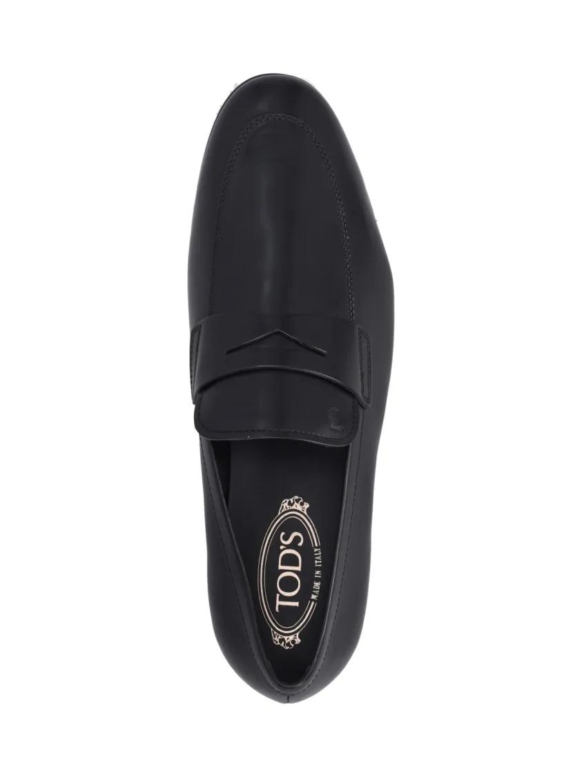 Thumbnail - Tod's Loafer - Pointed Toe Slip-On Loafers With Cut-Out Detail - Gr. 9_5 - in Schwarz - für Damen