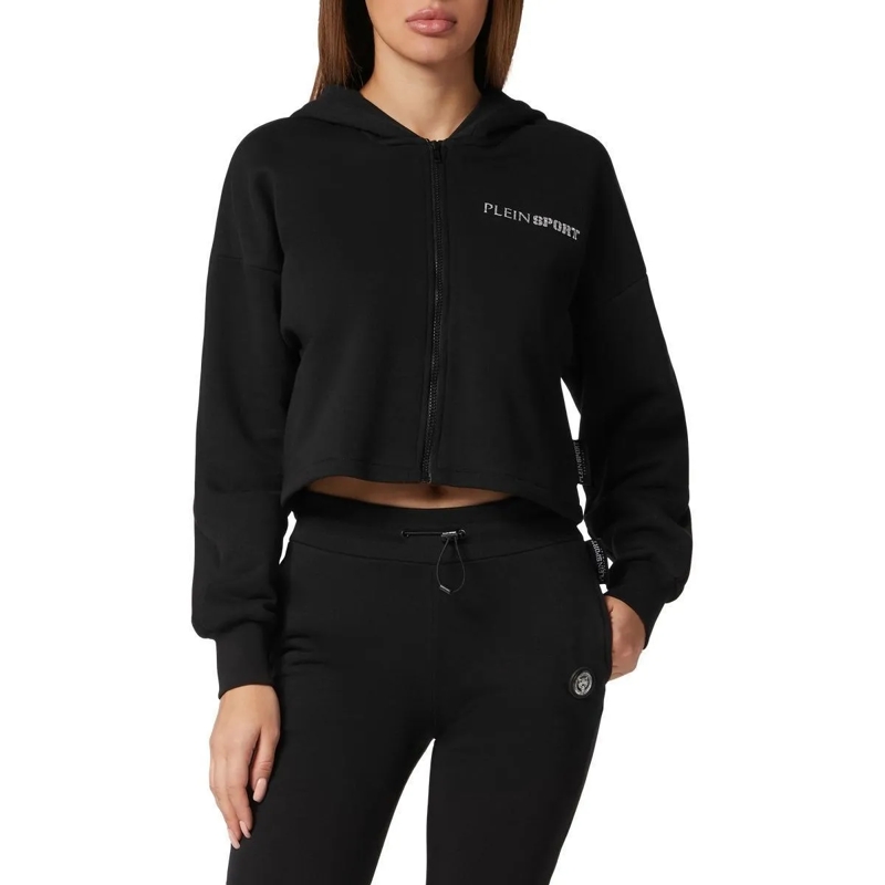 Plein Sport Daunenjacke Sweatjacke Mit Kapuze Scratch schwarz(Image 4)