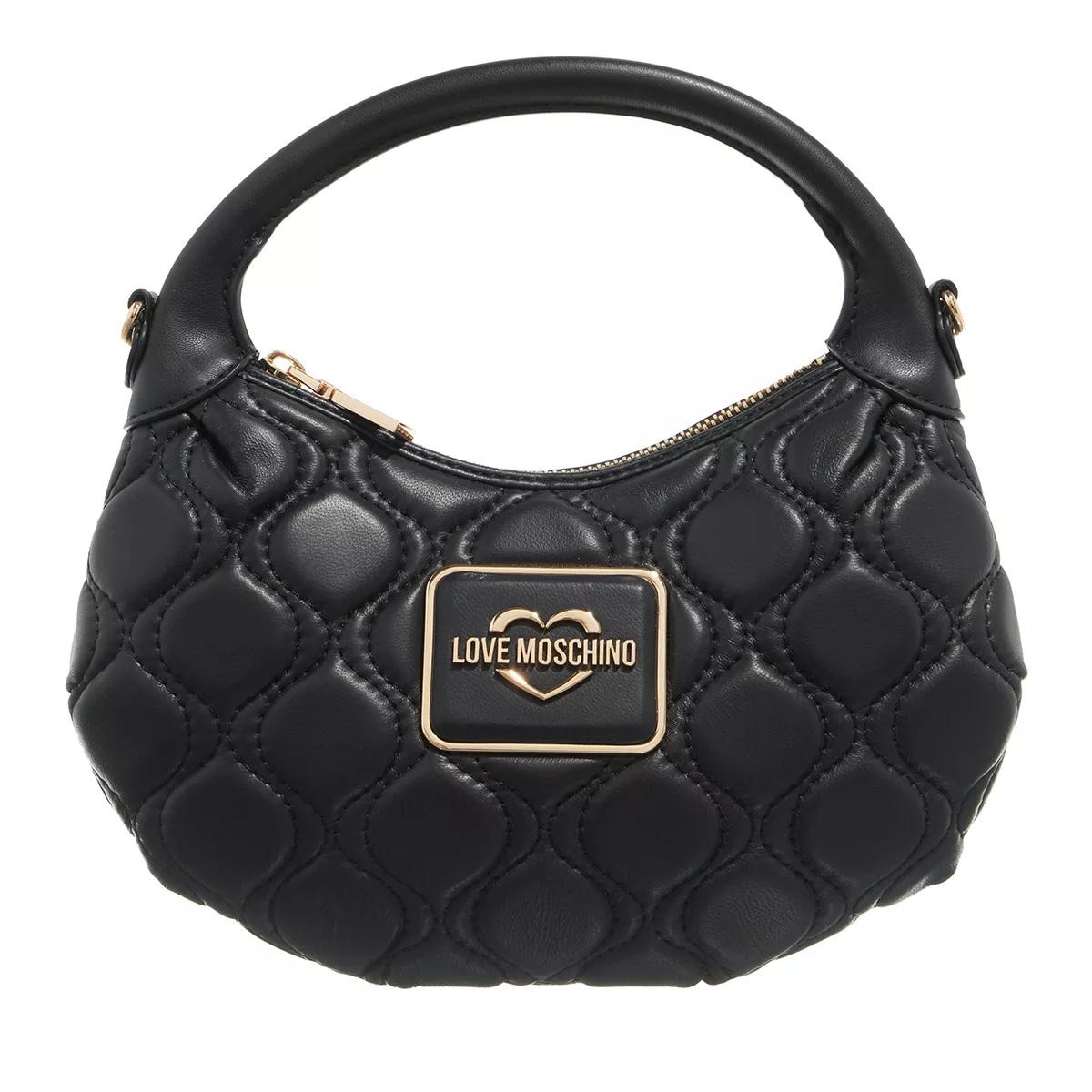 Love Moschino Bubble Black Hobo Bag