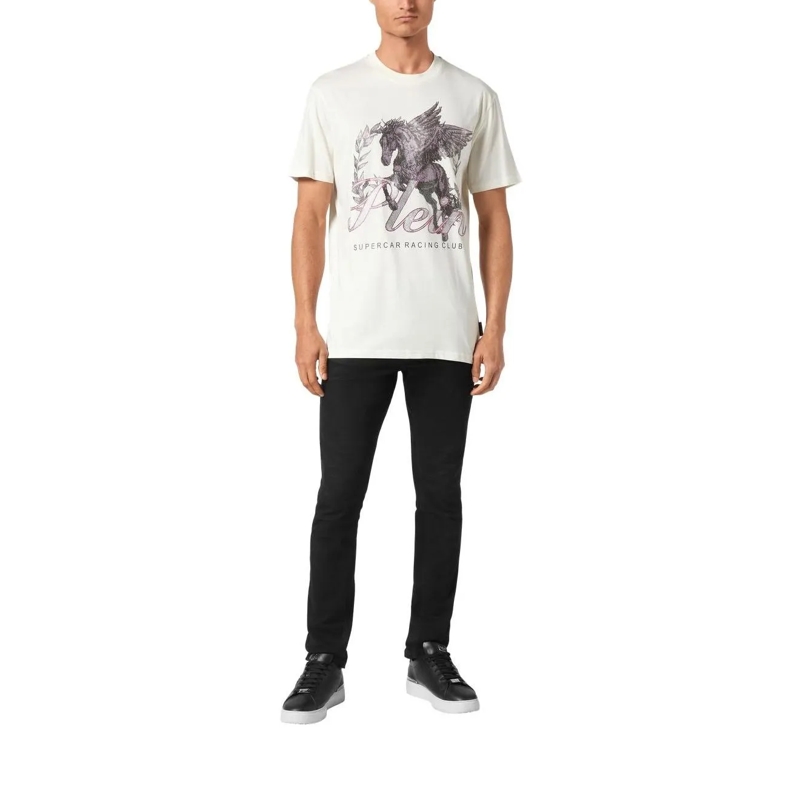 Philipp Plein T-Shirt T-Shirt Racing weiss(Image 2)