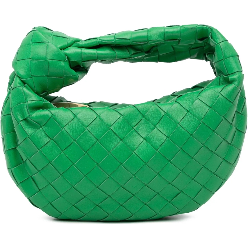 Bottega Veneta Schultertasche Mini Nappa Intrecciato Jodie grün