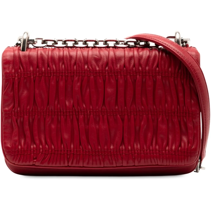 Prada Sac à bandoulière Nappa Gaufre Shoulder Bag rot