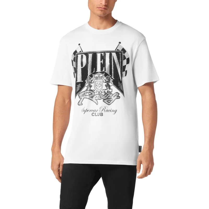 Philipp Plein T-Shirt T-Shirt Racing Mit Schmucksteinen schwarz(Image 3)