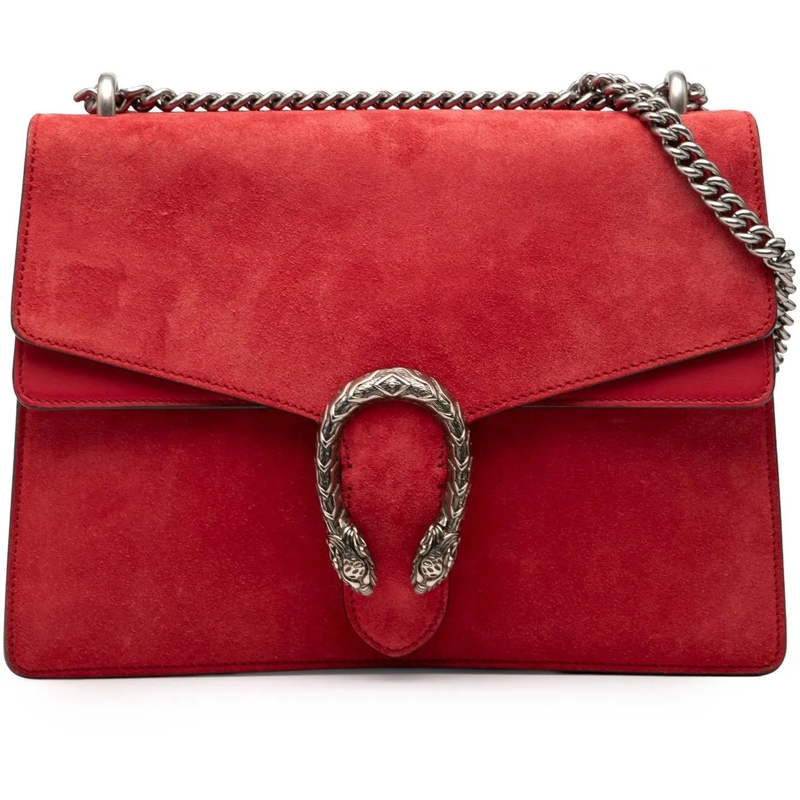 Gucci Schultertasche Medium Suede Dionysus Shoulder Bag rot