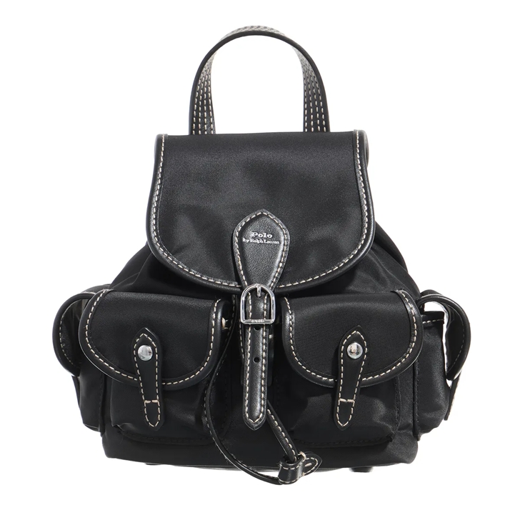 Black backpack purse small online