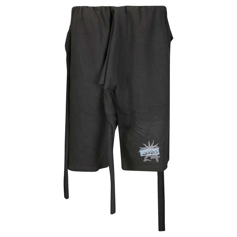 Ottolinger Short décontracté Wrap Design Shorts With Side Knot Black