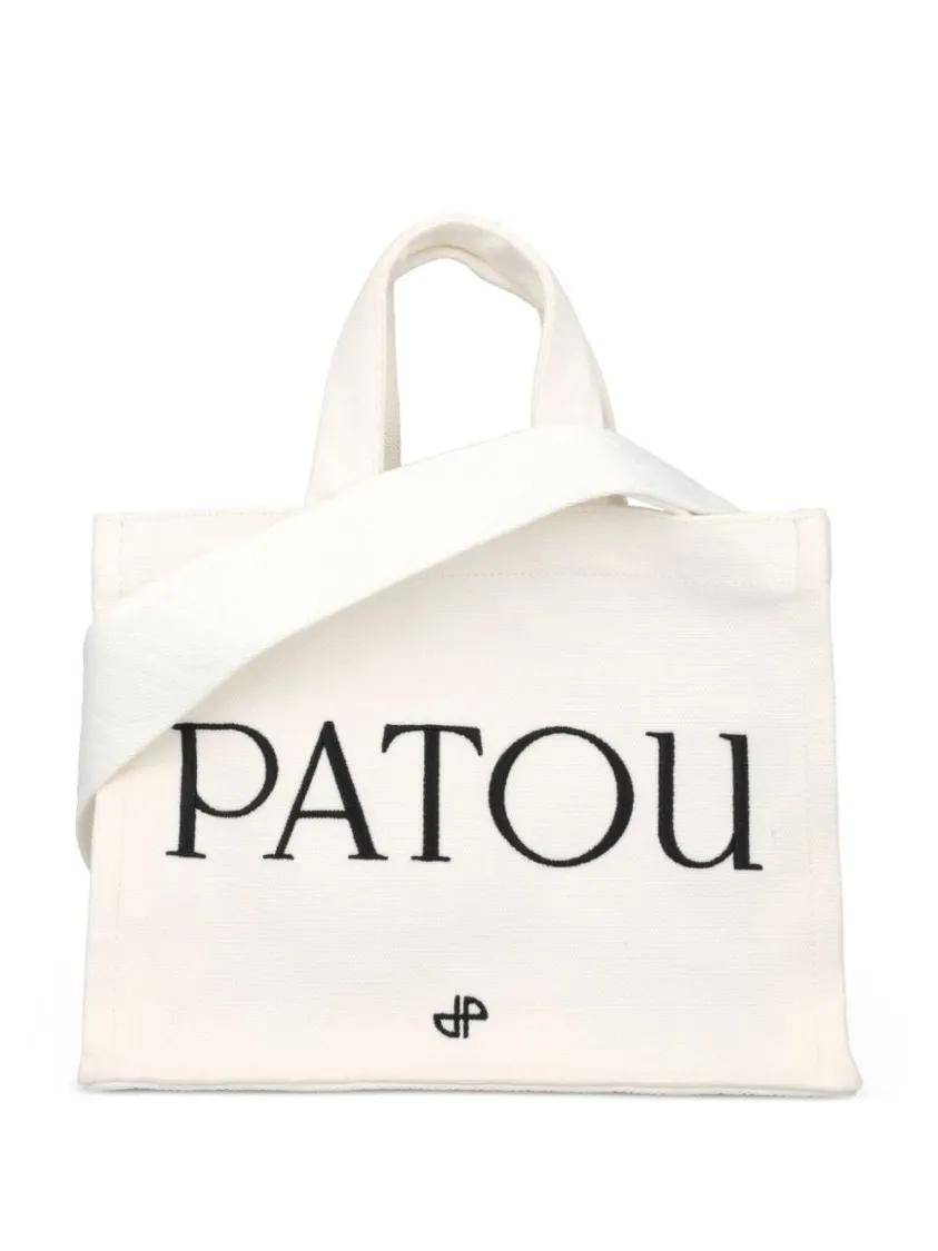 Patou Tote - Cream White Small Bag With Logo - Gr. unisize - in Beige - für Damen