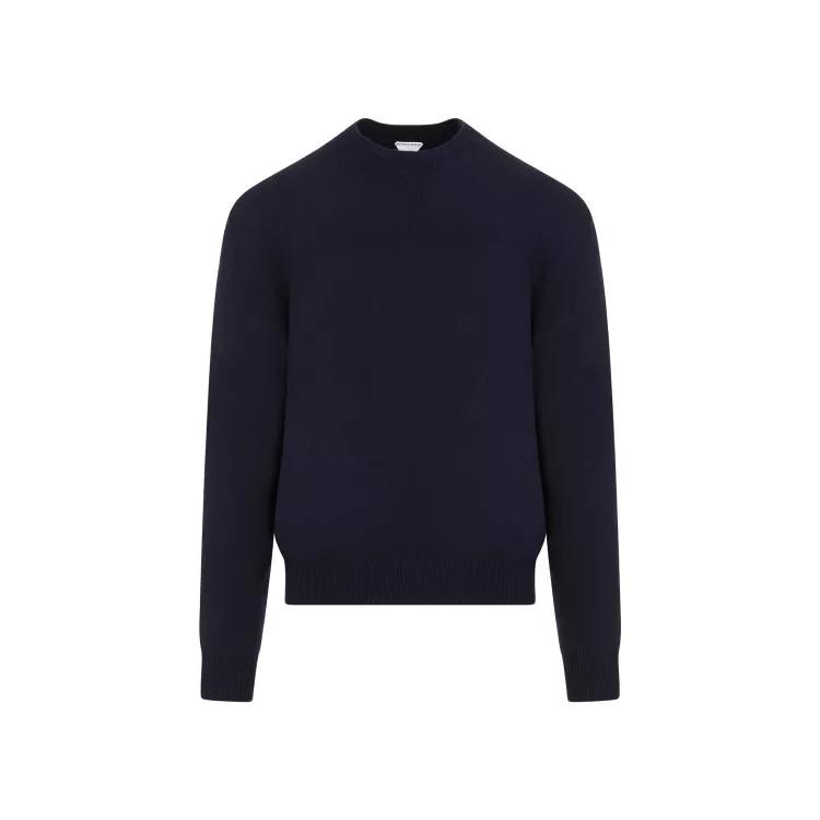 Bottega Veneta - Navy Cashmere Pullover - Größe XL - blue