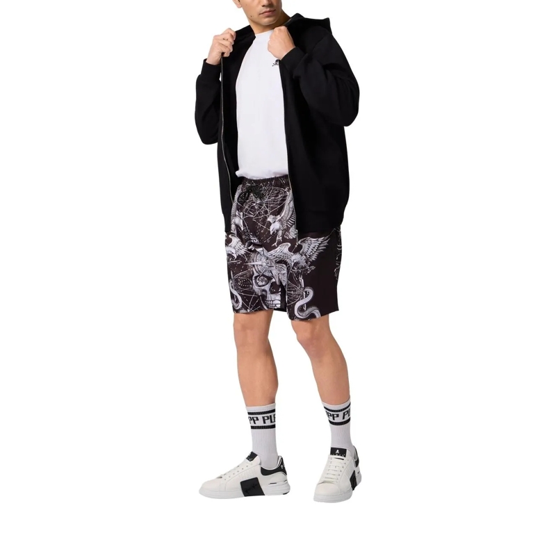 Philipp Plein Shorts Nylon Shorts Tattoo schwarz(Image 2)