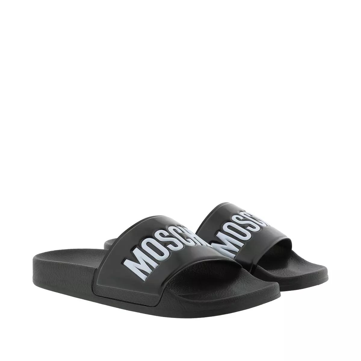 Moschino black slides new arrivals