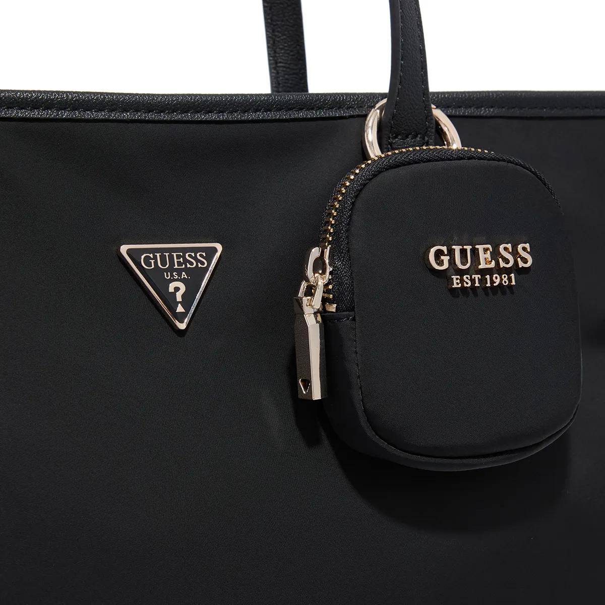 Guess Shoppers & Totes Eco Gemma Large Tech Tote in zwart
