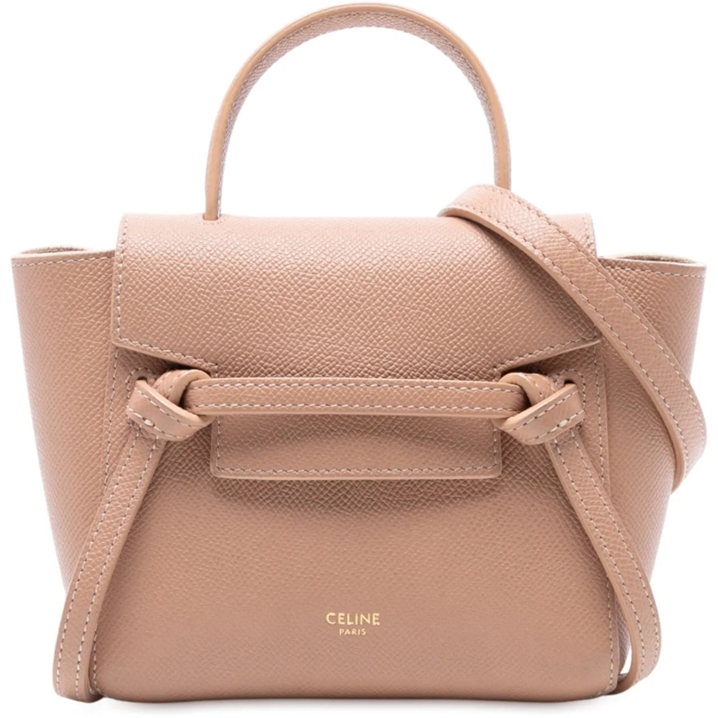 Celine Schultertasche Pico Grained Calfskin Belt Bag braun