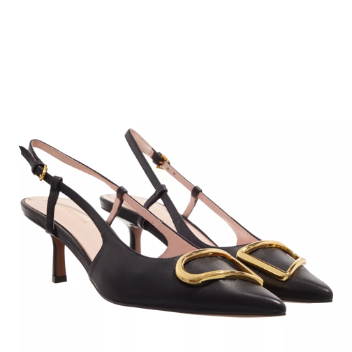 Coccinelle Sling Back Smooth Leather Noir Tacchi