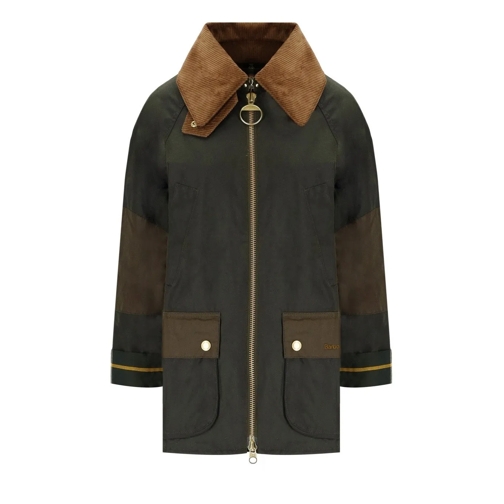 Barbour Parka BARBOUR ALLERSTON WAX OLIVEGRÜNE JACKE grün