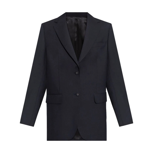 Officine Generale Blazer Navy Blue Wool Blazer Blue