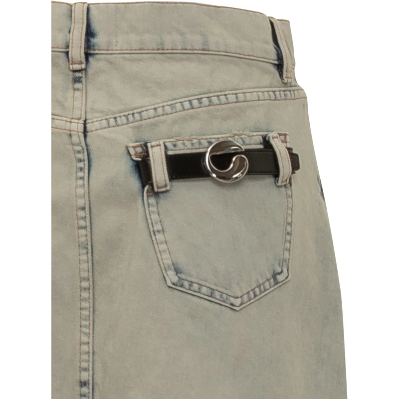 Coperni Minirock Gonna in Denim taupe(Image 4)