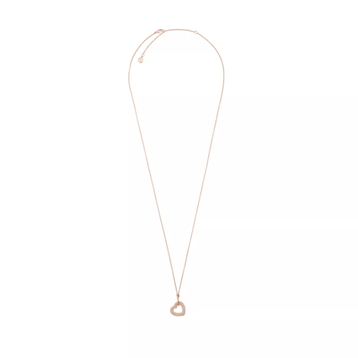 Michael Kors Ladies Brilliance Heart Necklace Rosegold Long Necklace