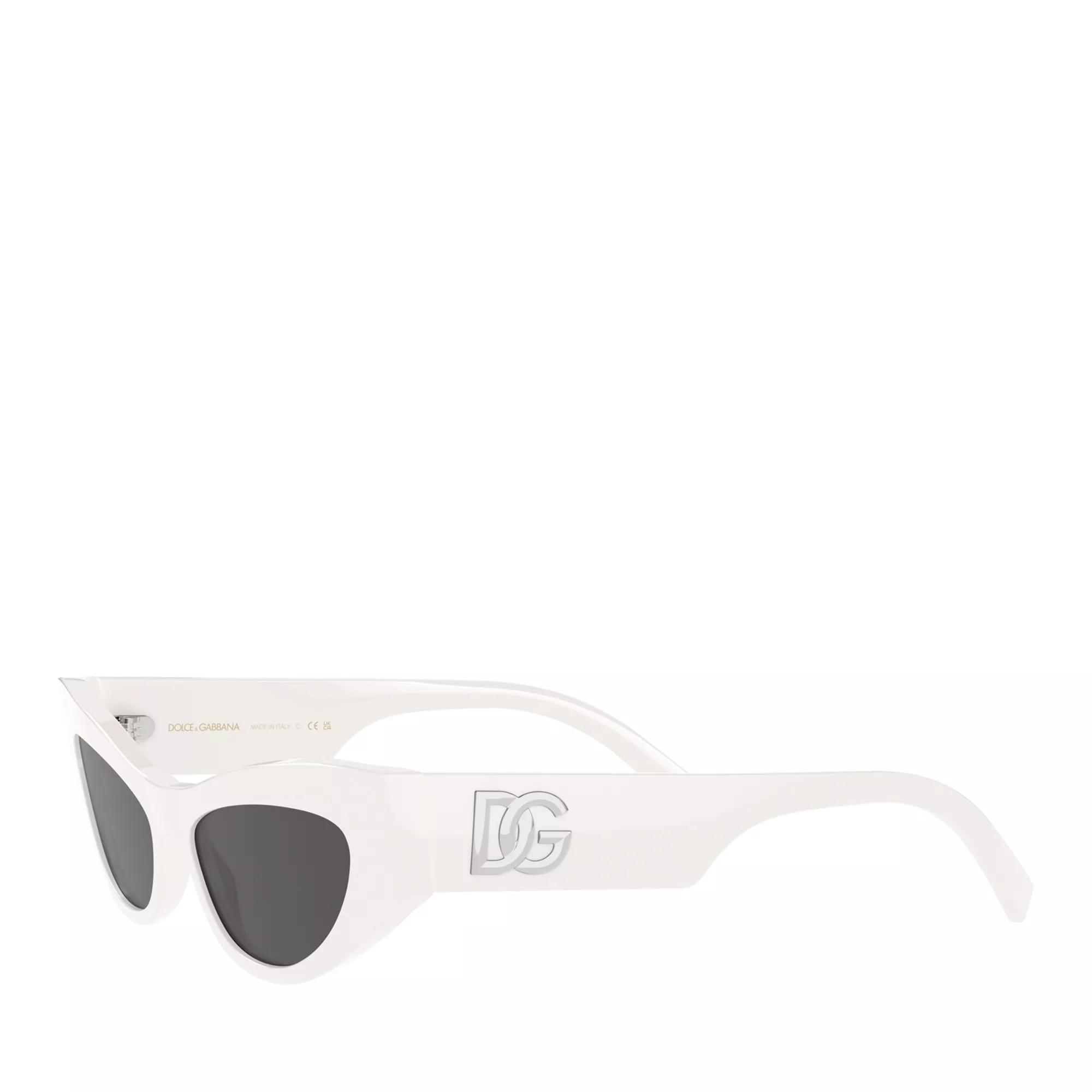 Dolce gabbana cheap white sunglasses