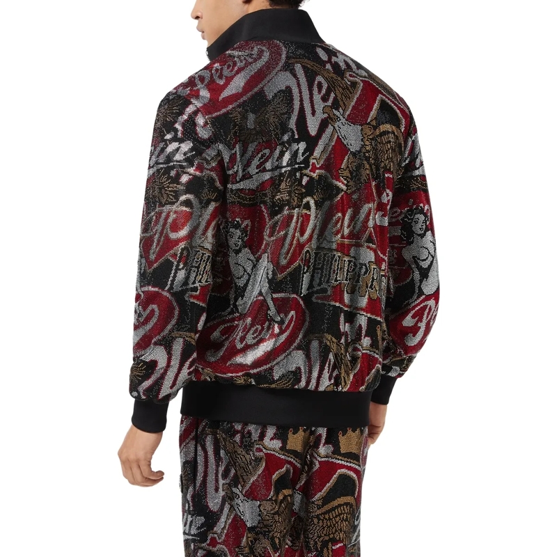 Philipp Plein Daunenjacke Jogging Jacket Embellished schwarz(Image 2)