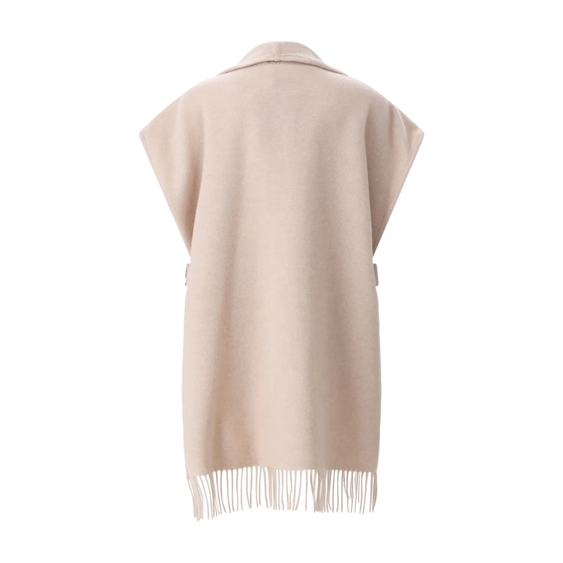 Herno Poncho Poncho aus Wolle & Kaschmir beige(Image 9)