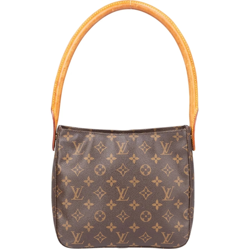Louis Vuitton Schultertasche Louis Vuitton Canvas Monogram Looping MM Shoulder  braun