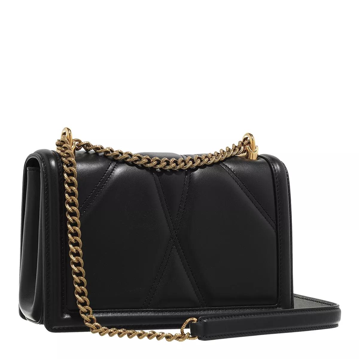 Dolce & Gabbana Small Black Leather Devotion Bag