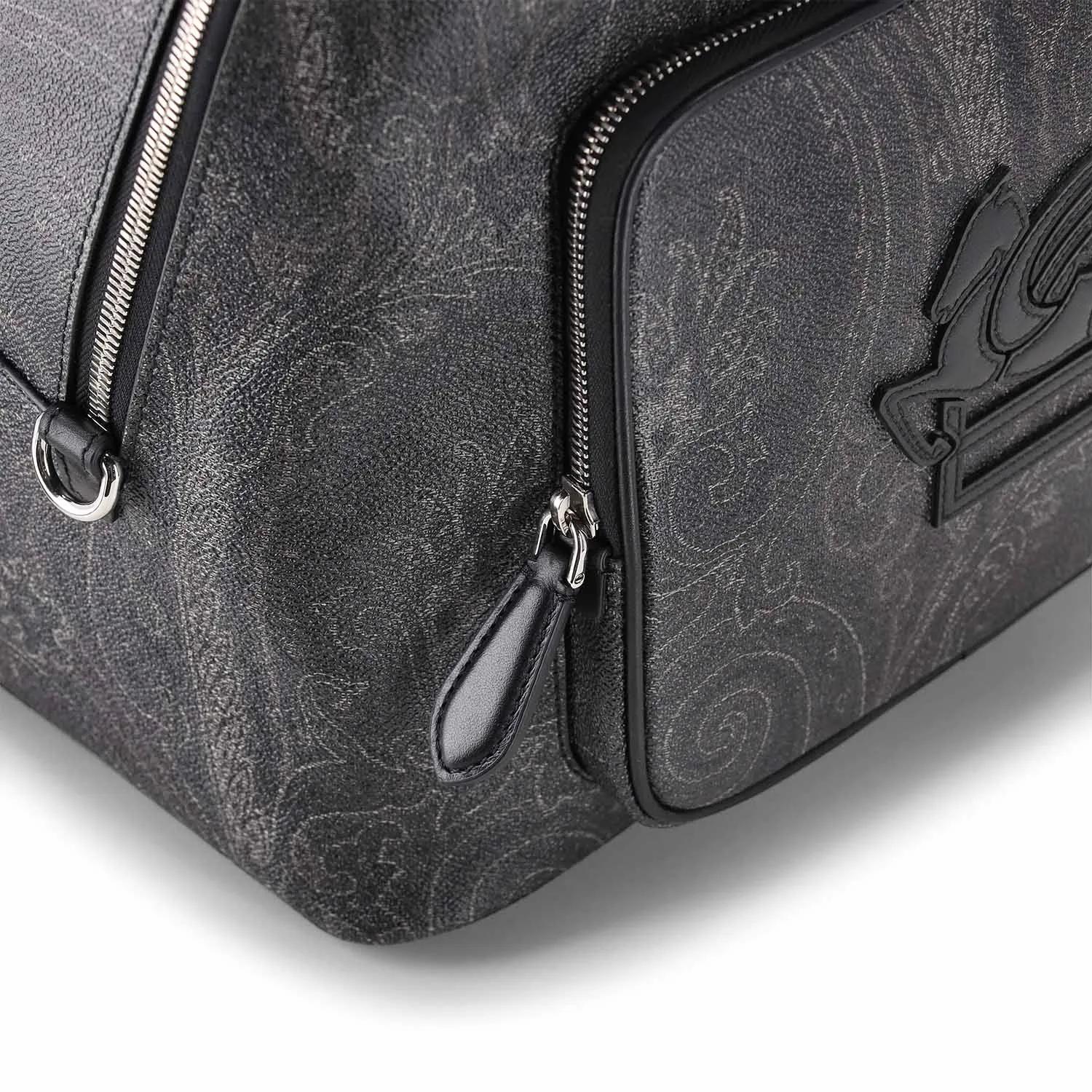 Thumbnail - Etro Rucksäcke - Rucksack mit Paisley-Muster - Gr. unisize - in Schwarz - für Damen