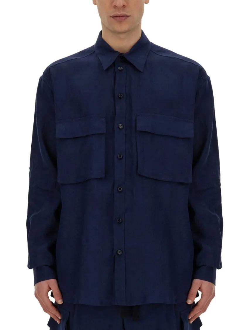 Thumbnail - Dolce&Gabbana - Shirt With Pockets - Größe 39 - blau