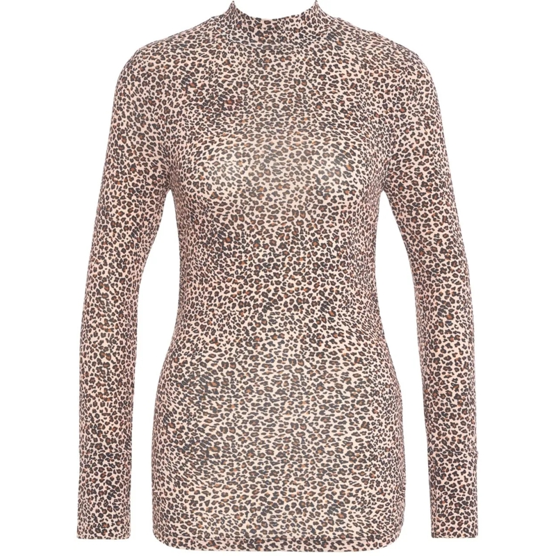 Farm Rio T-shirt Top with animal print braun