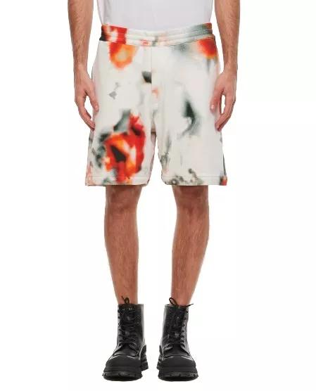 Alexander McQueen - Cotton Printed Shorts - Größe L - white