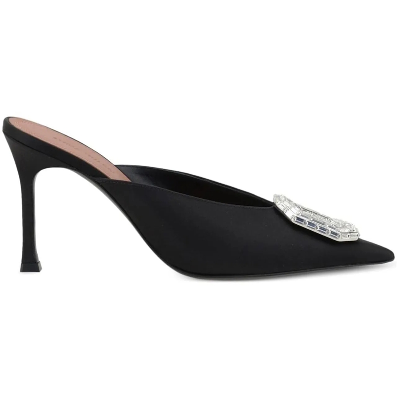 Amina Muaddi T-shirt Amina Muaddi Camelia 90 Mules schwarz