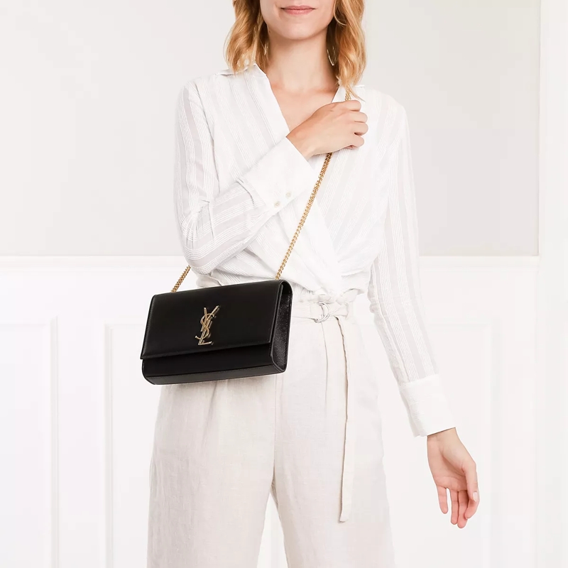 Saint Laurent Sac à bandoulière Ysl Kate Medium Black(Image 2)