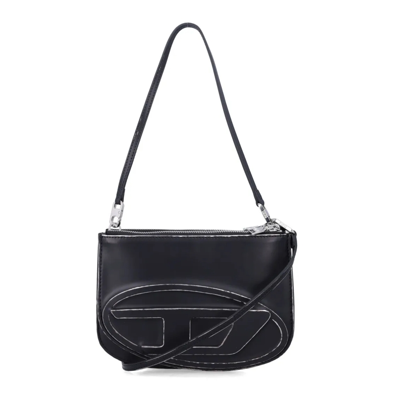 Diesel Schultertasche 1Dr Twin Eco-Leather Shoulder Bag Black