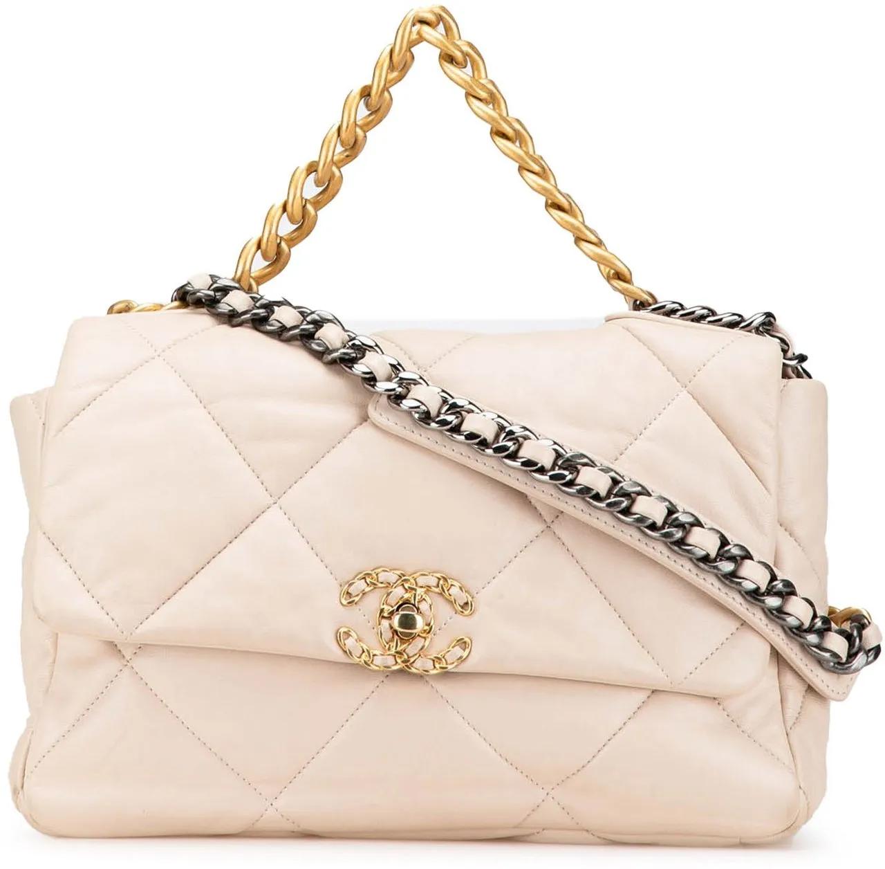 Chanel Hobo Bags - Large Lambskin 19 Flap - Gr. unisize - in Braun - für Damen