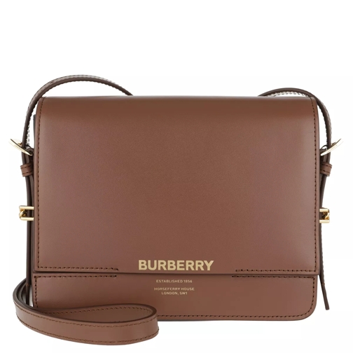 Burberry Small Horseferry Bag Leather Malt Brown Crossbody Bag