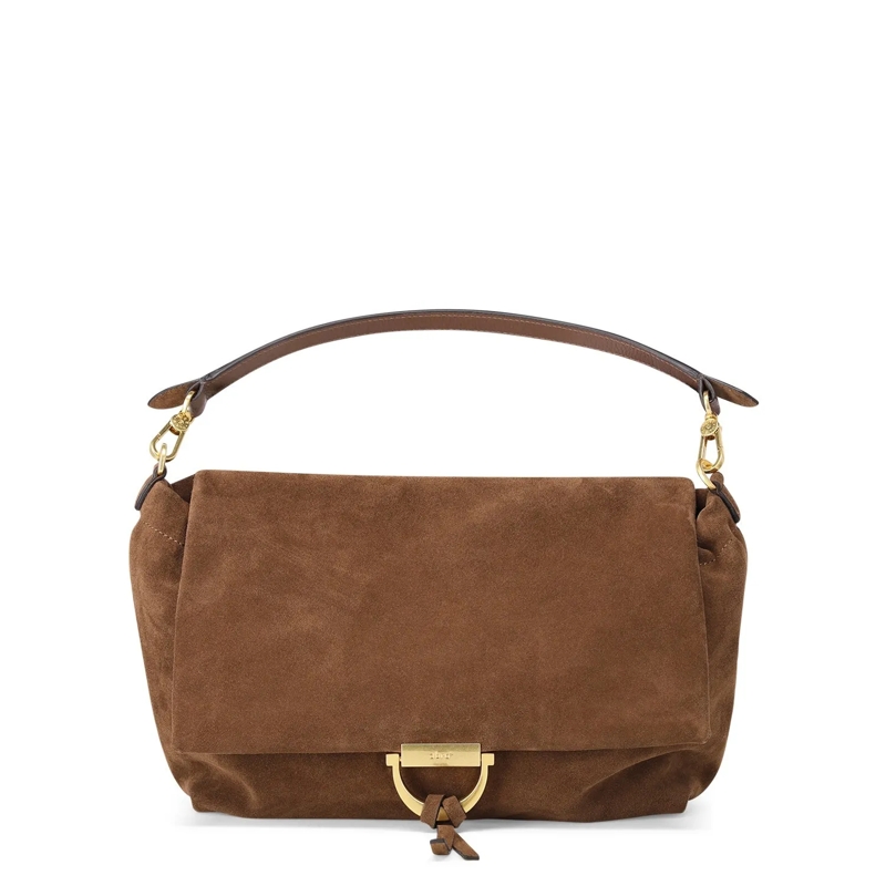 Abro Crossbody Bag Schultertasche Temi aus Veloursleder braun