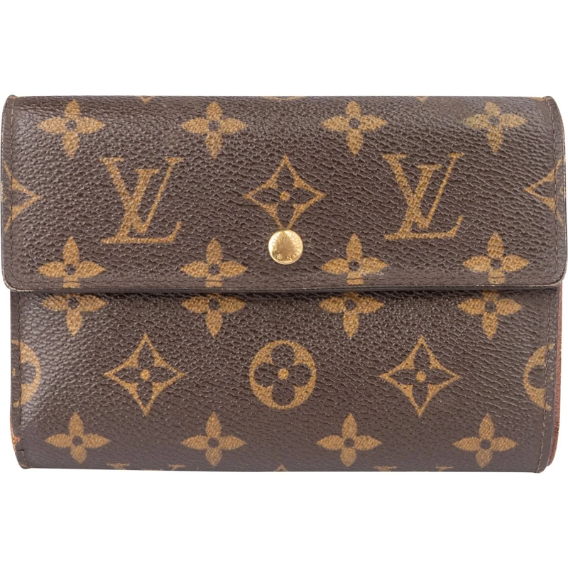 Louis Vuitton Geldbörse Louis Vuitton Canvas Monogram Tresor Wallet braun